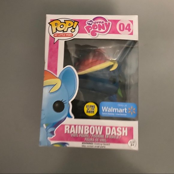 Walmart Exclusive  Funko POP! My Little Pony Rainbow Dash Glow In dark - Picture 6 of 8